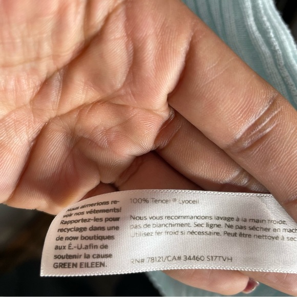 Eileen Fisher Soft Blue Open Cardigan - Picture 4 of 5